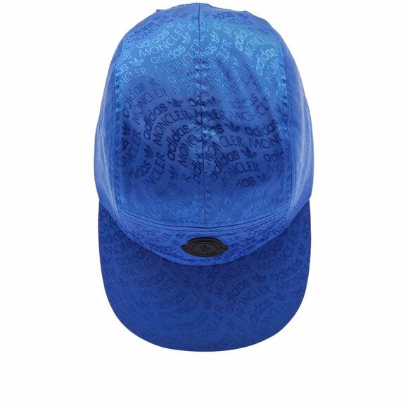 Moncler X Adidas Originals Baseball Cap OS Blue Jacquard Strapback Hat NWT #SYFH - Picture 5 of 15